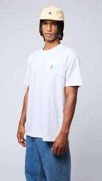 WHITE BANANA POCKET TEE