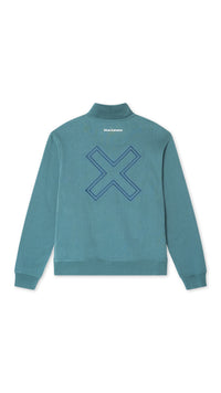 AMAZON GREEN REEF HALF ZIP CREW