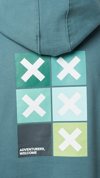 HOODIE SQUARE AMAZON GREEN