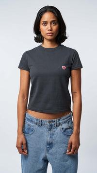 ANTHRACITE HEART WOMAN TEE