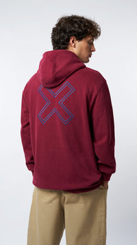 BURGUNDY REEF HALF ZIP HOODIE