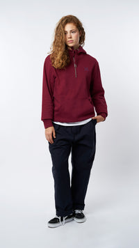 BURGUNDY REEF HALF ZIP HOODIE