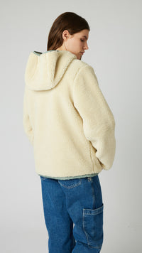 HOODIE POLAR CAVE CREMA