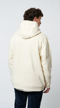 CREAM PATCH HOODIE