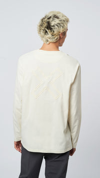 CREAM REEF LS TEE