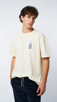 CREAM SQUARE TEE