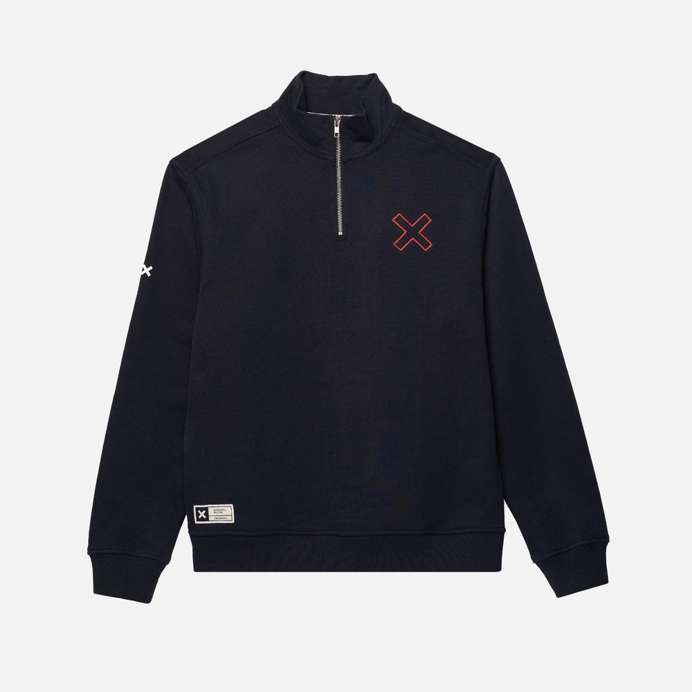 NAVY REEF HALF ZIP CREW – Blue Banana Brand