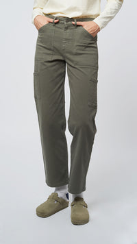 PANTALÓN CARGO MUJER HEART CAQUI