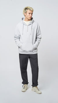 HALF ZIP HOODIE REEF LIGHT GREY MELANGE