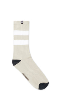 CALCETINES STRIPED LIGHT GREY MELANGE