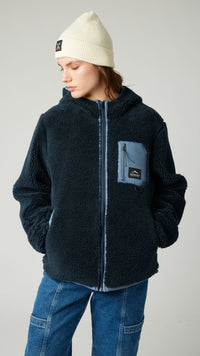 NAVY CAVE POLAR HOODIE