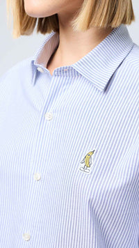 NAVY BANANA STRIPES SHIRT