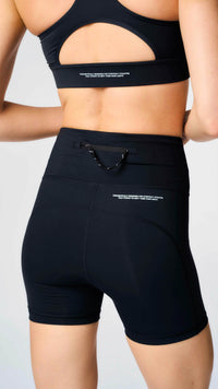 LEGGINS CORTOS MUJER ACTIVE NEGRO OSCURO