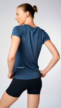 CAMISETA MUJER TRAIN MARINA BLUE