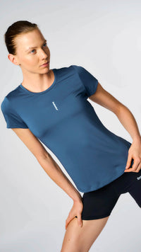 MARINA BLUE TRAIN WOMAN TEE