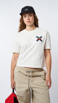 CAMISETA MUJER CLASSIC BLANCO ROTO