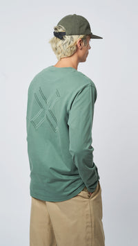 CAMISETA LS REEF PINE GREEN