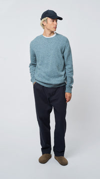 SKY BLUE PATH KNITTED SWEATER