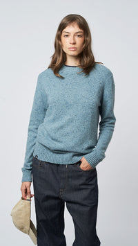 SKY BLUE PATH KNITTED SWEATER