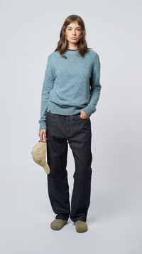 SKY BLUE PATH KNITTED SWEATER