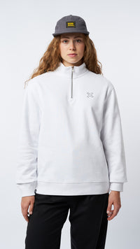 SUDADERA HALF ZIP REEF BLANCA