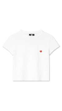 WHITE HEART WOMAN TEE