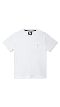 WHITE BANANA POCKET TEE